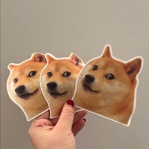 Shiba Inu cute Dog Stickers  Set of 3! New GWP